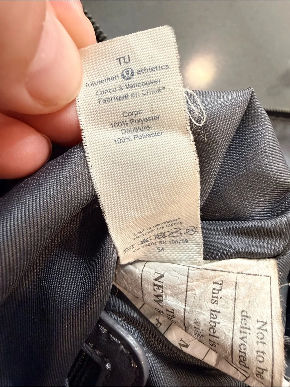 Lululemon Rise and Shine Backpack Black Travel Laptop Gym Bag OS